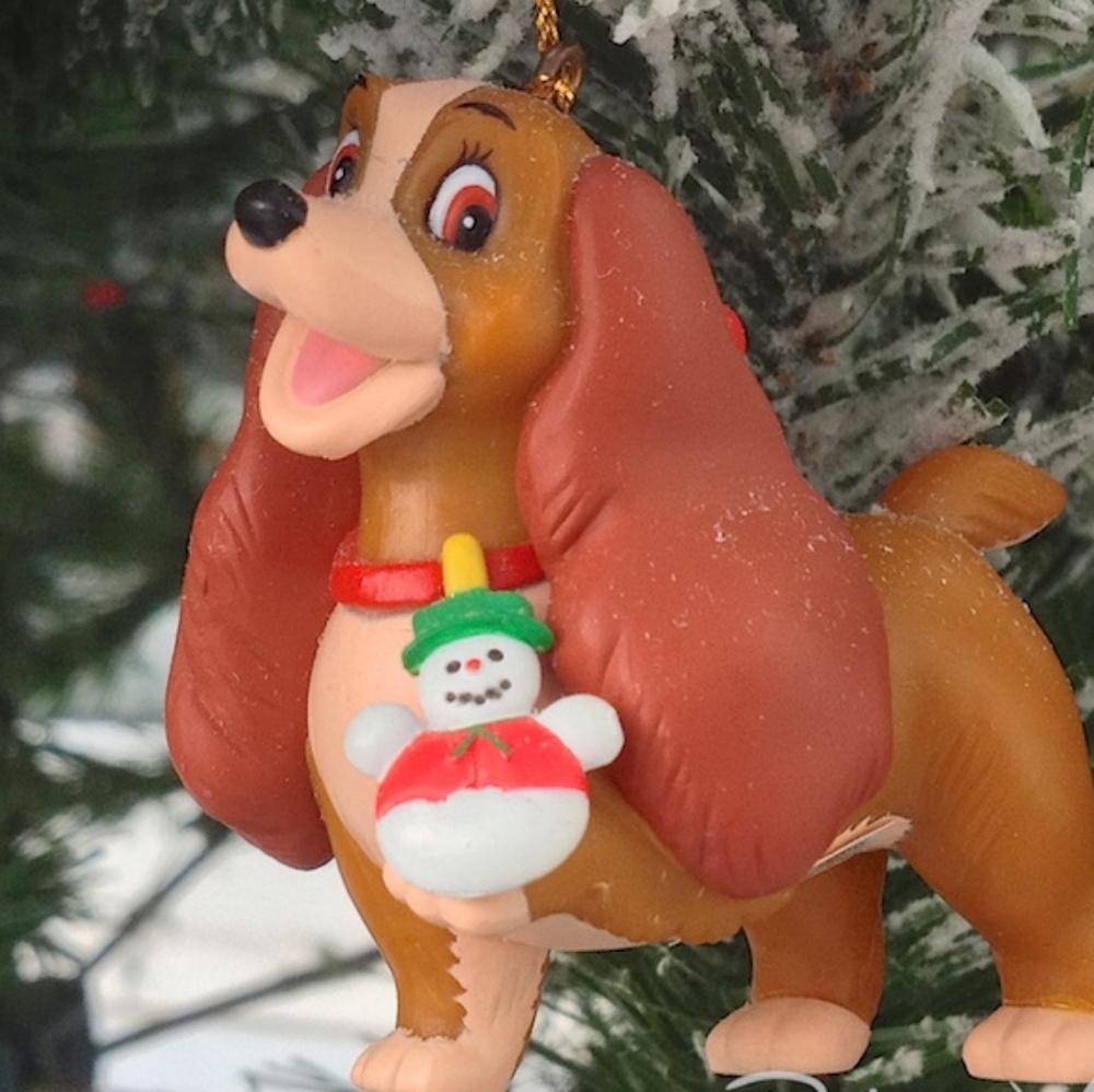 Lady From Lady and The Tramp Grolier Christmas Magic Tree Ornament with Box